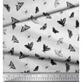 thumbnail image 2 of Soimoi Black Rayon Fabric Dot & Butterfly Fabric Prints By Yard 56 Inch Wide, 2 of 3
