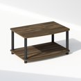 thumbnail image 1 of Furinno Turn-N-Tube 2-Tier Multipurpose Printer Stand Display & Storage Shelf, Columbia Walnut/Black, 1 of 6