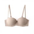 thumbnail image 3 of Womens Racerback Bras Convertible Bra Feature V-Neck T-Shirt Bra Style W-274 Beige 80B, 3 of 3
