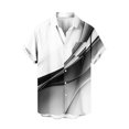 thumbnail image 2 of Styesk T-Shirts pour Hommes Col Rabattu Fluide Léger Manches Courtes Cardigan Boutonné Haut Chemise Manches Courtes Col Rabattu Haut Chemise, 2 of 4