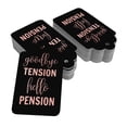 thumbnail image 2 of Inkdotpot Pack Of 50 Real Rose Gold Foil Paper Tags Good Bye Tension Hello Pension Retirement Favor Hang Tags, 2 of 6