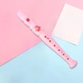 thumbnail image 4 of Pink Easy Play Vertical Recorder Flute Toy For Kids Early Music Learning Breath Training, 4 of 6