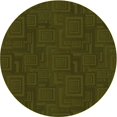 thumbnail image 1 of Ahgly Tapis Rond Lavable en Machine Intérieur Transitionnel Rouge Nuit, 3 Pieds Rond, 1 of 7