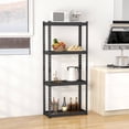 thumbnail image 2 of Costway 1 PCS 4-Tier Metal Shelving Unit Heavy Duty Wire Storage Rack with Anti-slip Foot Pads Black, 2 of 10