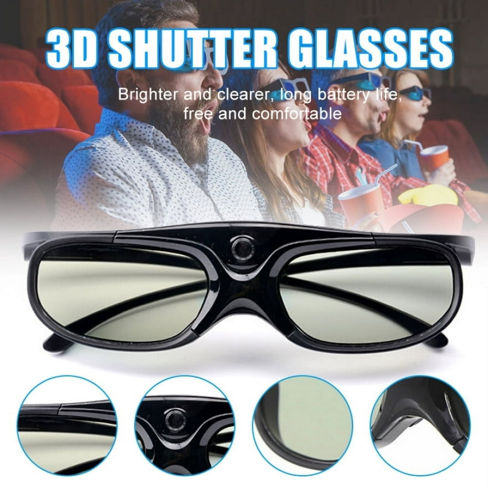 Lunettes 3D Active DLP Link Compatibles avec les Projecteurs Optama/ Acer/ BenQ/ ViewSonic