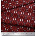 thumbnail image 2 of Soimoi Moss Georgette Fabric Geometric & Paisley Decorative Print Sewing Fabric Yard 42 Inch Wide, 2 of 2