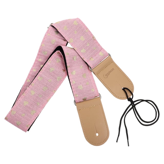 Shisuyan 1 Pce Accessoire de Guitare Mode Sangle de Guitare Résistante à l'Usure (Rose)