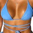thumbnail image 4 of Women Bikini Padded Swimwear Open Back Beach Bathing Suit Split Swimsuit, 4 of 4