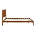 thumbnail image 3 of MODERNLUXE Queen Size Bamboo Platform Bed, Mid-Century Bed Frame with Tall Headboard and Wood Slat Support, No Box Spring Needed, Easy Assembly, Brown, 3 of 7