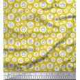 thumbnail image 1 of Soimoi Japan Crepe Satin Fabric Star & Cute Animals Kids Decor Fabric Printed Yard 42 Inch Wide, 1 of 3