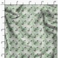 thumbnail image 2 of Soimoi Green Poly Georgette Fabric Tree Animal Print Fabric by the Yard 42 Inch Wide, 2 of 6
