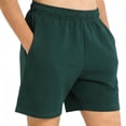 thumbnail image 2 of Zpanxa Girls Running Shorts Polyester Solid Color Loose Fit Casual Sporty Summer Shorts 7-8 Years, 2 of 6