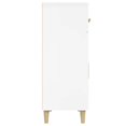 thumbnail image 3 of vidaXL Sideboard High Gloss White 69.5x34x90 cm Engineered Wood, 3 of 5