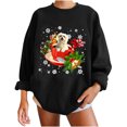 thumbnail image 2 of Hauts d'Hiver Chien de Noël Pull Impression Classique Sweat en Vrac, 2 of 6
