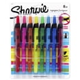 thumbnail image 1 of Surligneurs rétractables Sharpie, pointe biseautée, couleurs assorties, 12 unités, 1 of 4
