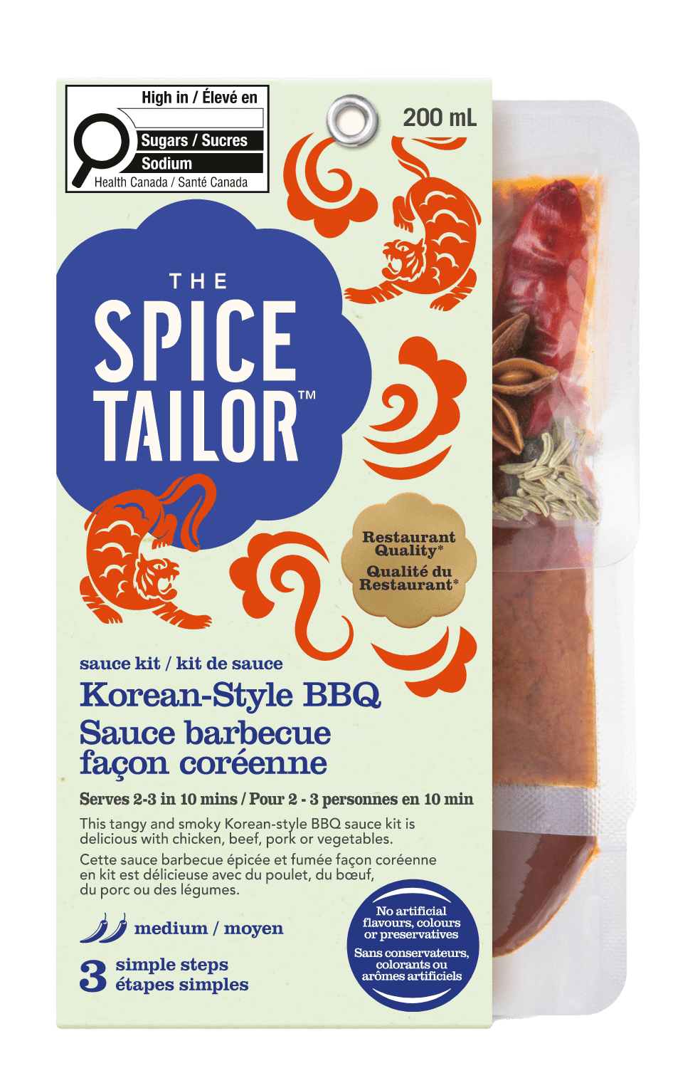 Le kit repas de sauce BBQ coréenne de Spice Tailor 245g