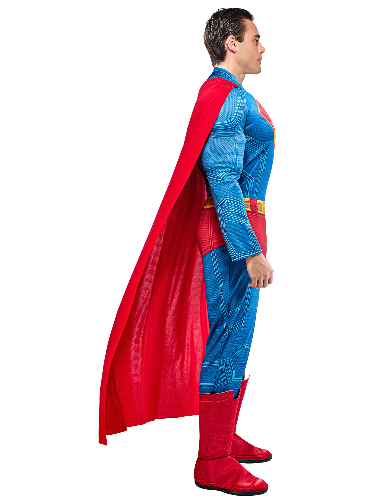 Costume Deluxe Superman avec Poitrine Musclée du Film Superman pour Adultes par Rubies, Hommes