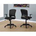 thumbnail image 3 of Monarch Specialties Office Chair, Adjustable Height, Swivel, Ergonomic, Armrests, Computer Desk, Work, Metal, Mesh, Black, Contemporary, Modern, 3 of 3