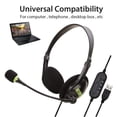 thumbnail image 3 of Computer Usb Headset Call Center Headset Noise Cancelling Wired Headset, 3 of 8