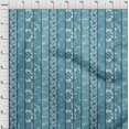 thumbnail image 4 of oneOone Velvet Teal Blue Fabric Block Print Fabric For Sewing Printed Craft Fabric By The Yard 58 Inch Wide, 4 of 4