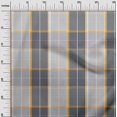 thumbnail image 2 of oneOone Georgette Viscose Gray Fabric Madras Check Sewing Material Print Fabric By The Yard 42 Inch Wide, 2 of 4