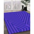 thumbnail image 3 of Ahgly Company Tapis Rond Lavable en Machine Intérieur Transitionnel Violet, 6 Pieds Rond, 3 of 7