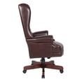 thumbnail image 4 of Chaise de Bureau Exécutive Traditionnelle en Vinyle, Acajou, 4 of 5