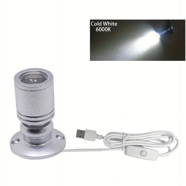 MesaSe 5V Mini Spotlight Bright USB LED Spotlight Indoor Accent Lighting Spotlight For Display Cabinet Jewelry Cabinet Porch Handmade Model Hand Lamp Colored Lights