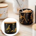 thumbnail image 4 of Ceramic Sugar Bowl with Bamboo Lid Home Decor Jars for Organization, 4 of 8