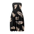 thumbnail image 4 of Ketyyh-chn99 Robes d'Été pour Femmes Robe Soleil Robe Extensible Robe Droite Unie pour Vacances Robe à Enfiler Robe de Plage Brun,TG, 4 of 5