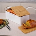 thumbnail image 4 of Wzzjkit Food Storage Containers with Lids, Kitchen Wooden Lid Baking Breads Storage Box Food Tightness Dusts Storage Boxes Excellent Quality Ceramic Material, Cereal Containers Storage, 4 of 6