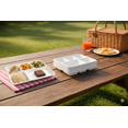 thumbnail image 3 of efyPack 5-Compartment Disposable Paper Plates, White, Plant-Based Sugarcane Fiber, 50Pcs, 3 of 5