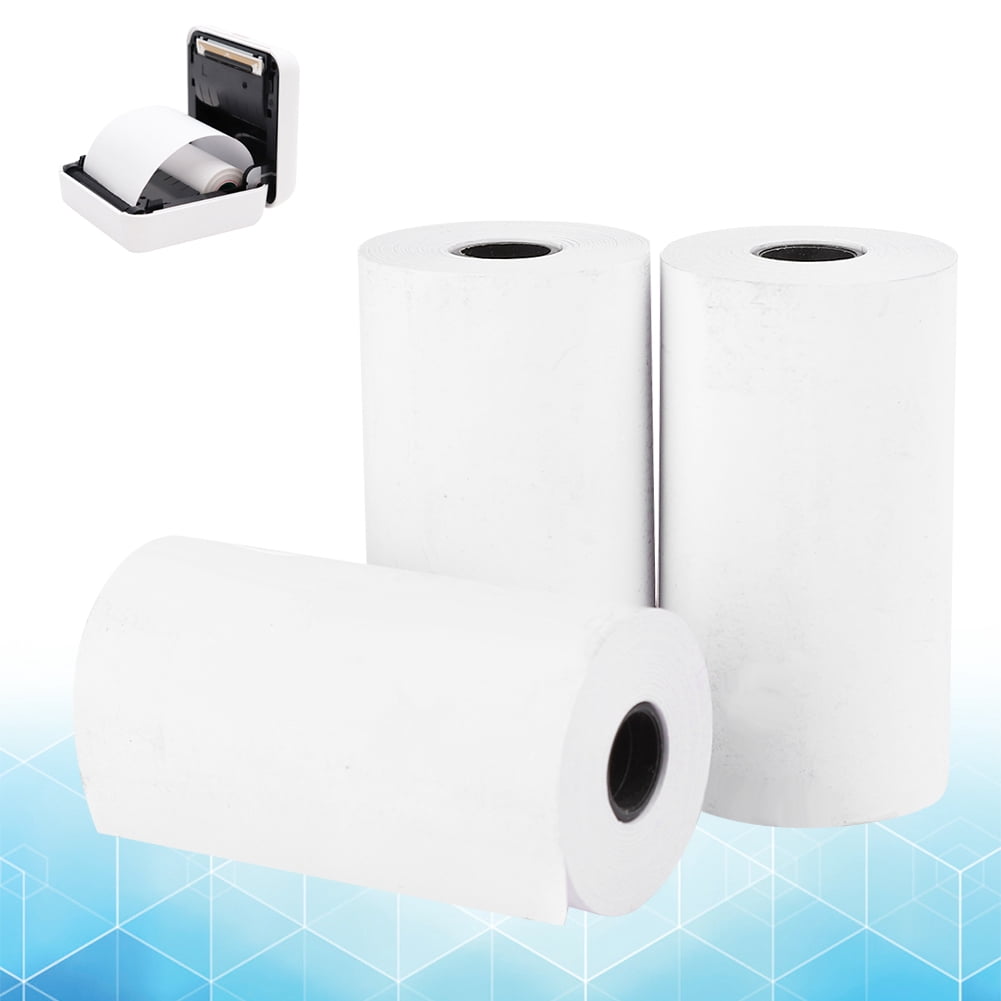 LAFGUR Printer Accesory,3PCs Thermal Paper Printing Machine Accessories Waterproof 56MM for Peripage Printer,Thermal Printer Paper