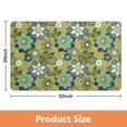 thumbnail image 3 of Small Distressed Floral Carpet - Green 20x32 Inch Non-Slip Modern Rug for Entryway, Bedroom, Bathroom, Laundry Room - Accent Washable Floor Rug, 3 of 5