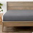 thumbnail image 1 of Bare Home Fitted Sheet - Premium 1800 Collection - Deep Pocket - Ultra-Soft Wrinkle Resistant - Twin XL, Gray, 1 of 7