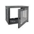 thumbnail image 2 of Tripp Lite 9U Wall Mount Rack Enclosure Server Cabinet w/ Acrylic Glass Front Door - Rack cabinet - wall mountable - black - 9U - 19", 2 of 6