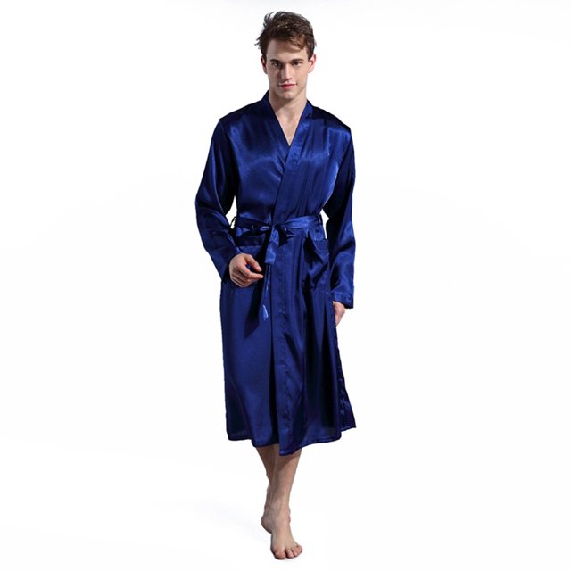 Fjucha Robes Cotton Bathrobes for Mens Soft Lightweight Unisex Bath Robes M-2XL