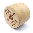 thumbnail image 3 of Langgg Rustic Wedding Wood Ring Holder Wedding Ring Bearer Box Engagement Engraving Wooden Rings Box, 3 of 6