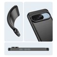 thumbnail image 3 of PANDACO Étui en Métal Brossé Noir pour Google Pixel 9, 3 of 3