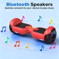 thumbnail image 2 of HOVERSTAR Hoverboard Tout-Terrain 6 Pouces pour Enfants et Adultes, Trottinette Électrique Auto-Équilibrée à Deux Roues avec Roues à DEL Clignotantes, Vitesse Maximale de 15 Km/h, Lumière à DEL, Certifiée UL 2272 (Rouge), 2 of 8