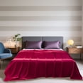 thumbnail image 3 of Fufafayo Silk Bedding Set Solid Color Washable Sheets, Luxurious Silk Feel Bed Linens, Fitted Sheet for Queen Size Bed, Bedroom Decor for Master Bedroom Guest Room, 3 of 5