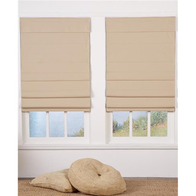 Safe Styles UBQ57X72KK Store Romain Sans Cordon, Kaki - 57 x 72 Po