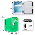 thumbnail image 4 of Coca-Cola Sprite Mini-Frigo 4 L Refroidisseur/chauffe-Plat 12 V C.c. 110 V C.a., Vert, 4 of 8