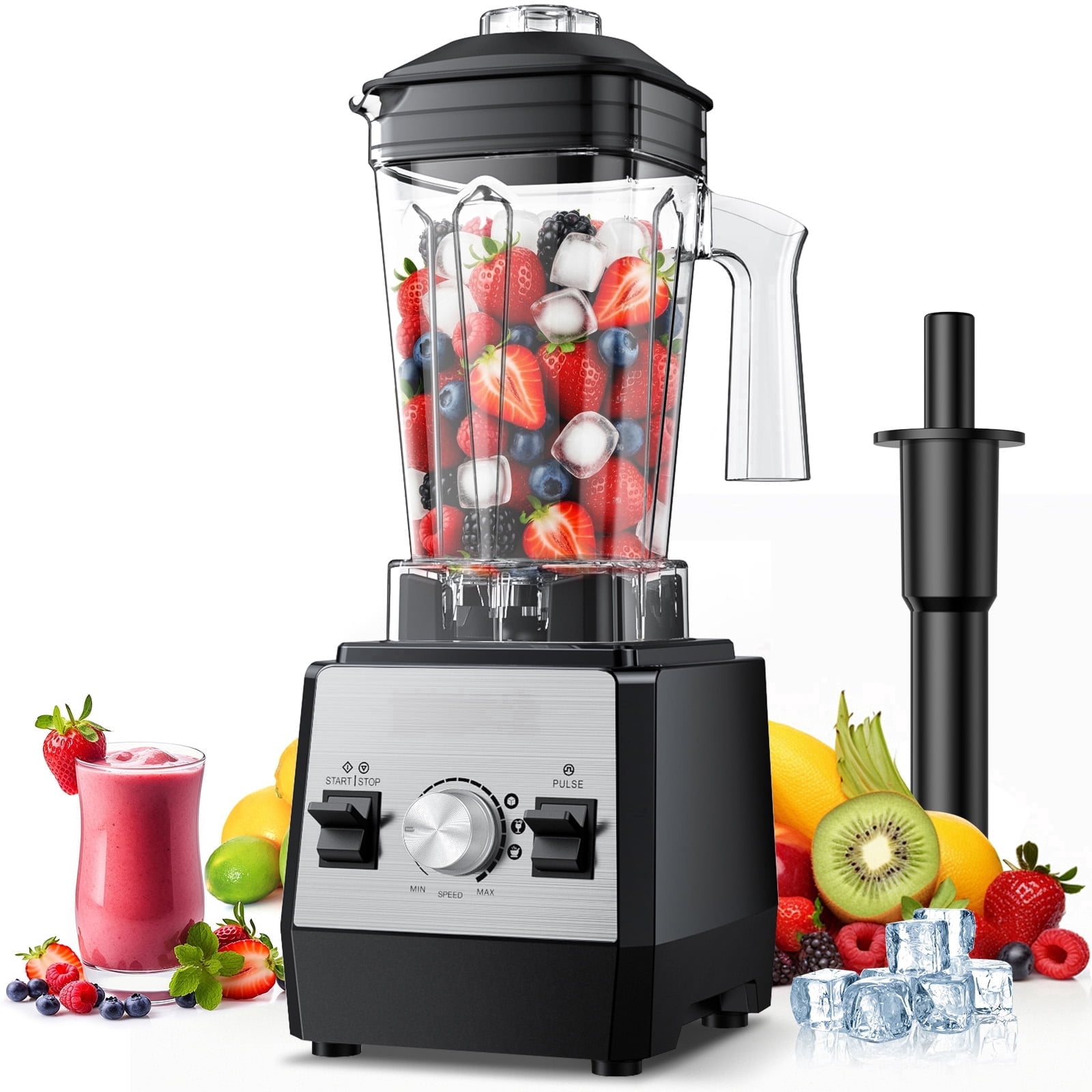 ONSON Smoothie Blender, 1400W High-Speed Countertop Blender, 60 Oz BPA-Free Jar for Shakes, Smoothies, Frozen Drinks & Ice Crushing