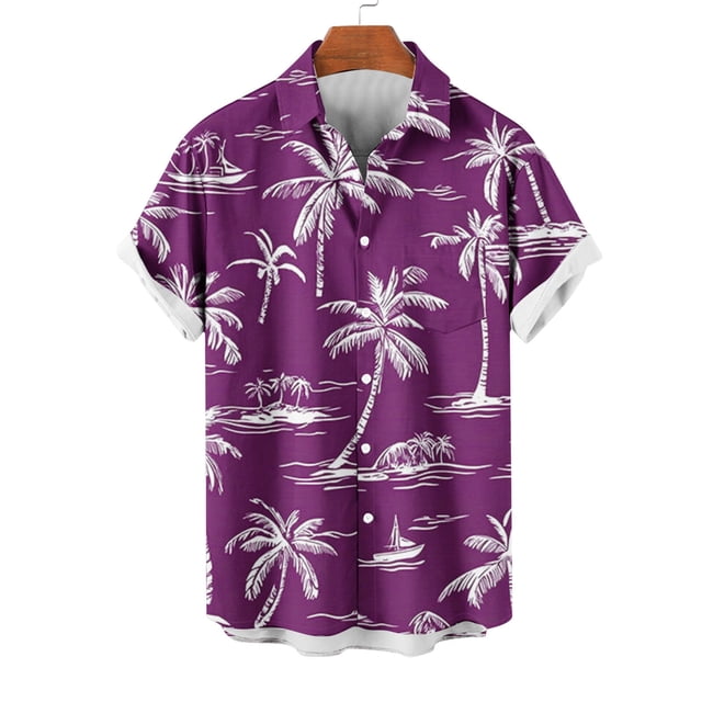 Styesk T-Shirts pour Hommes Col Décontracté Imprimé Manches Courtes Cardigan Mode avec Poche