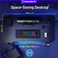 thumbnail image 2 of IMGadgets Z-Shaped Gaming Desk | 47"x24" Carbon Fiber Surface | 80 kg Load Capacity | Cup Holder | Headphone Hook | Cord Management | Ultimate Gaming Experience, 2 of 5