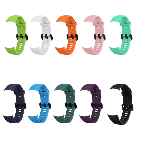 Bracelet de Montre Intelligente de Remplacement en Gel de Silice, Sangle de Bracelet, Accessoires de Bracelet, Ceinture de Montre, Femmes Hommes, Bracelets Compatibles avec Honor Band 5