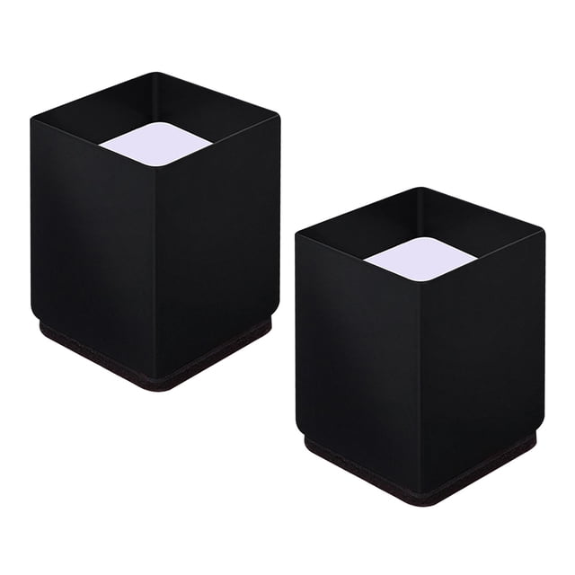GROWTH TANK Furniture Risers Bed Riser Chair Leg Lifts Couch Lifter Square 4x5cm Black