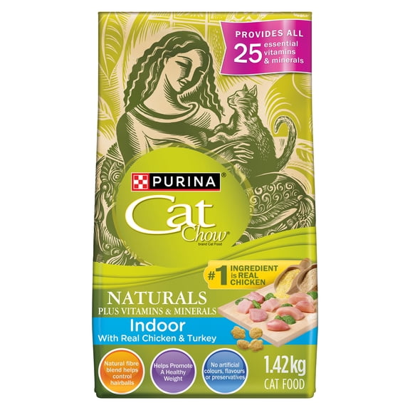 Cat Chow Naturals Indoor Chicken & Turkey, Dry Cat Food