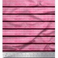 thumbnail image 1 of Soimoi Silk Fabric Stripe Block Print Fabric by Yard 42 Inch Wide, 1 of 3